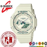 (READY STOCK) Official Marco Warranty CASIO G-SHOCK GMA-S2100GA-7A Analog Digital White Resin Strap 