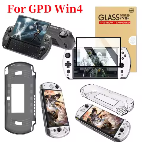 For GPD Win4 Game Console Protective Case Shockproof Full Package TPU Case Anti-fall Protective Cove