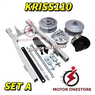 SWING ARM MODENAS KRISS 110 ARM SIAP BUYUNG PANEL STOPPER SHAFT FRONT REAR HUB KRISS110 SWING ARM FU