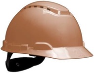 3M H-711V Hard Hat,4-Point Ratchet Suspension, Vented, Adjustable, Tan