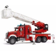 Bruder 02821 MACK Fire Engine With Ladder, Water Pump, Light &amp; Sound Module