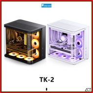 Jonsbo TK-2  PC ATX Gaming Chassis Desktop Casing ( Black / White )