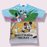 kaos vintage AOP Hollywood Mickey Walt Disney company