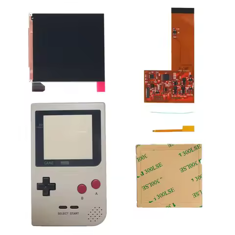 FUNNYPLAYING FOR GBP/GBL IPS LCD RETRO PIXEL KIT HIGH LIGHT BACKLIGHT BRIGHTNESS 36 retro color comb