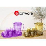 ELIANWARE CLASSIC CRYSTAL JUG SET / JUG SET KLASIK / JUG AIR / CRYSTAL JUG /8PCS JUG SET /JUG AIR SET VIRAL / JUG KLASIK