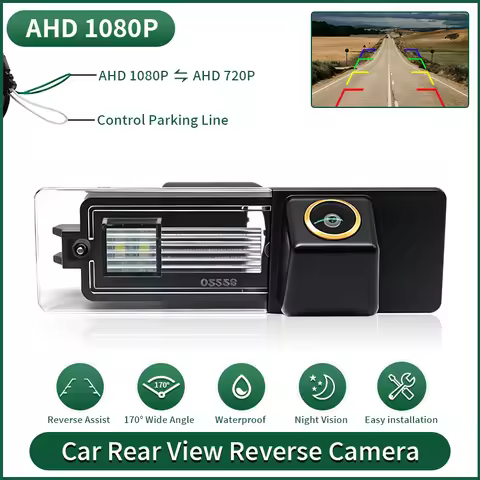 AHD 1080P Fisheye Wide Angle Vehicle Rearview Camera for BMW 1er M1 E81 E87 F20 F21 116i 120i 135i M