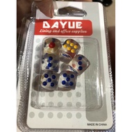 Clear dice (pack of 6 dice)