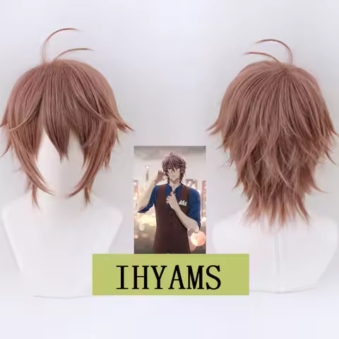 IDOLiSH7 Mido Torao Short Fluffy Layered Cosplay Wigs Heat Resistant Synthetic Hair Carnival Hallowe
