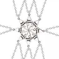 8 Piece Set Best Friend Sisters Good Friends Necklace Friendship Letter BFF Pendant Necklace Fashion