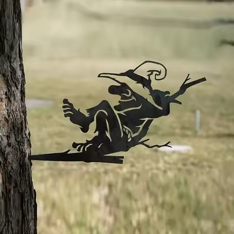 Twig Troll Decoration | Garden Art | Backyard Art | Tree Art | Silhouette Art - Whimsical Metal Scul