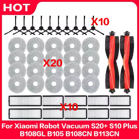 For Xiaomi Robot Vacuum S20+ / S10 Plus / B108GL / B105 / B108CN B113CN Spare Parts Filter Main Side