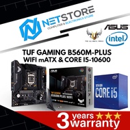 PWP ASUS TUF GAMING B560M-PLUS WIFI mATX & INTEL CORE i5-10600 PROCESSOR
