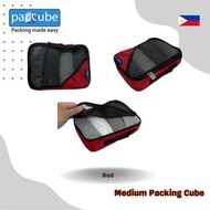 PACCUBE RED Medium Packing Cube | Travel Bag Organizer | Luggage Packing Cube