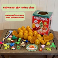 Surprise Toy Eggs - Santa Claus Toys. Mysterious Egg Fun Christmas Gift Box N63