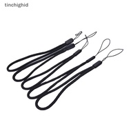 tinchighid 5x Bla Nylon Wrist Strap Lanyard for Camera Cell Phone USB mp3 mp4