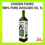 CHOSEN FOODS Avocado Oil 1L 100% Pure Cooking Oil Naturally Refined