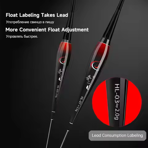 New LED Electronic Fishing Float Bullet Head And Tail Gravity Sensing Color Changing Outdoor Night F
