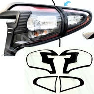 HITAM Sienta 2016 Car Tail Lamp Garnish Cover Black