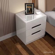 ‍🚢Smart Bedside Table Simple Modern European Style Multi-Function Wireless Locker Storage Cabinet Bedroom Locker Bedside