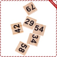 [leipupa] 100x Wooden Puzzles Numbers Tiles 1-100 Black Number Blocks for Crafts