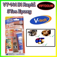 (VT-141B1) V-TECH VITAL RAPID 3 TON EPOXY for BONDING WOOD METAL CERAMIC PLASTIC GLASSWARE ADHESIVE 