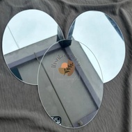 Oval mirror glass | Oval craft decorative mirror | Circle Oval