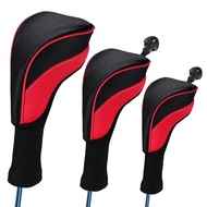 3Pcs/Set Club Heads Cover Soft Wood Golf Club Driver Headcovers Professinal Golf Head Covers Protect Set 5 Colors