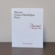 Baccarat Rouge 540 Eau de Parfum Vial (2ml) - GENUINE MFK