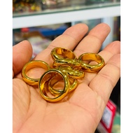 Luxury high-quality 999 gold-plated plain ring for Men and Women.