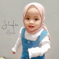 CHILDREN'S PASHMINA HIJAB CERUTY BABYDOLL, CHILDREN'S PASTAN 8 Months - 3 Years, CHILDREN'S PASHMINA