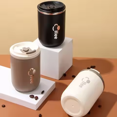 16.9oz Stainless Steel Cups Coffee Mug Leak-Proof Travel Car Vacuum Flask Insulated Cup Milk Tea Wat