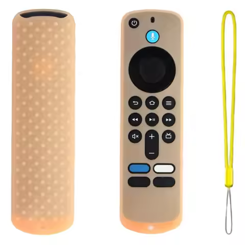 Silicone Protective Case Shockproof Protector Soft Shell with Lanyard for Amazon 2025 Fire TV Stick 