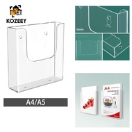 [KOZEEY] Acrylic Brochure Holder Flyer Display Stand for Magazines Booklets Menu