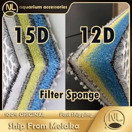 💠12D/15D💠 Aquarium 12D/15D Filter Sponge Filter Cotton Fish Tank 12D/15D 过滤棉耐洗无胶