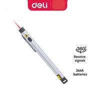 Deli Laser Pointer Pen Pointer Presentation 650 NM  ***Powered by AAA x 2pcs Alkaline Batteries (inc