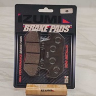 HONDA CBX 250, CX 500CC, XL 600, CBX 750 ~ IZUMI MOTORCYCLE FRONT BRAKE PADS
