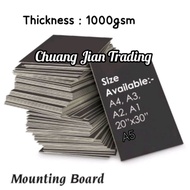 Black Mounting Board A4 / Black Mounting Board 20" x 30" x 1.5mm