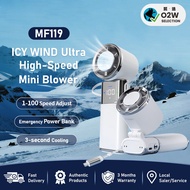 MF119 Portable Fan 9000mAh Mini Fan 100 Speed LED| Fast Cooling | PowerBank | Foldable | Strong Wind