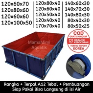 Tarpaulin frame and pool 120x60x70 || 120x80x60 || 80x40x30 || 120x100x50 || 120x50x40 Type A12 Thic