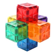 MNTL Magnetic Tiles Star Diamond Square Set 42 pcs Compatible Connetix Magna Tiles Educational Toys 