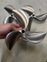 Chân vịt inox AB máy 3t68 khuôn mới chân vịt 3 cánh inox 304 lỗ ren 16mm 18mm 3 máy piston 68mm