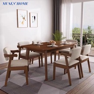 MUSEN Dining table Nordic dining table set Solid wood table Coffee table set Living Room Desk Meja Makan