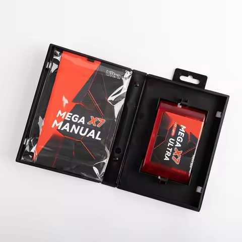 Mega X7 Ultra LED Light Cartridge with Manual for SEGA GENESIS Mega Drive USA/ Japan/EUR MegaDrive S