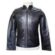 AX2 Sportswear Cafe Motorcycle 100% Genuine Leather Vintage AX2 Black Label Leather Euro Style Biker