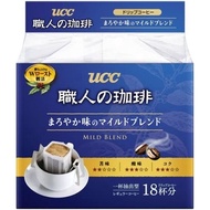 UCC Shokunin no Coffee, Drip Coffee, Maroyaka Aji no Mild Blend, pack of 18