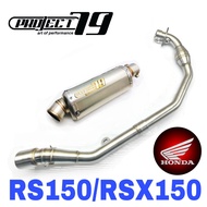 Honda RS150 Project79 Ori Exhaust RSX150 Full System Power Boom Piping Ekzos Pipe GTR150 Accessories