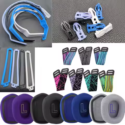 Earpads Headband Slider for Logitech G733 G 733 Headphones Replacement Ear Cushions Pads Head Band H