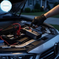xo94ol Car Jump Starter 12V Portable with 150 PSI Airpressor Emergency Battery Booster Tire Inflator