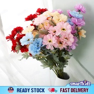 [1stalk] 6 Heads Zinnia Artificial Flower | Zinnia Bunga Hiasan Daisy | Wedding Decor | Home Decorat