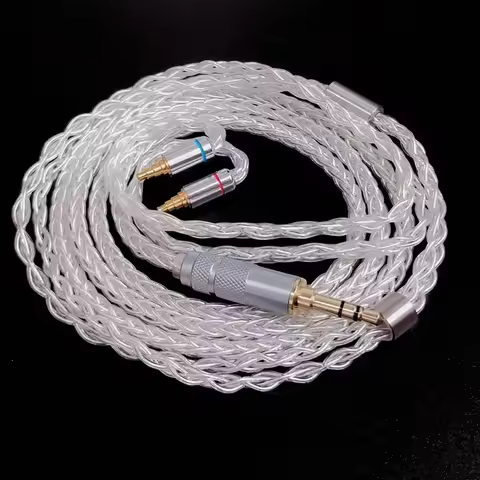 Suitable for Sennheiser IE40pro ie80 IE80S earphone wire IE400 500pro earphone silver plating wire